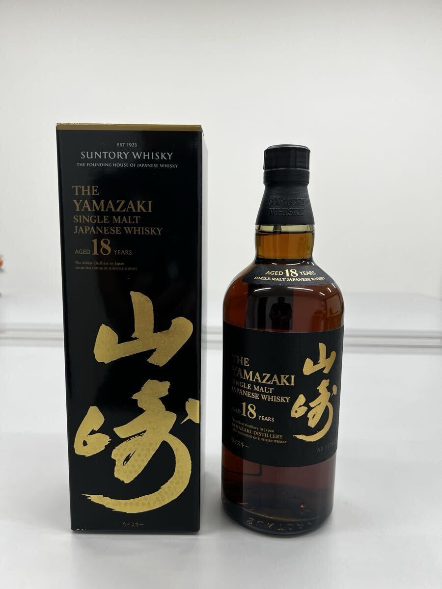 サントリー 山崎 18年 シングルモルト SUNTORY 箱付 ウイスキー WHISKY キズ汚れ無し 未開封拍卖