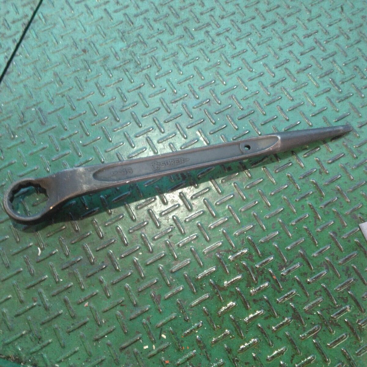 u1260 スーパーツール/SUPER TOOL 60°片口めがねレンチ(六角対辺:46)しの付 KP46拍卖