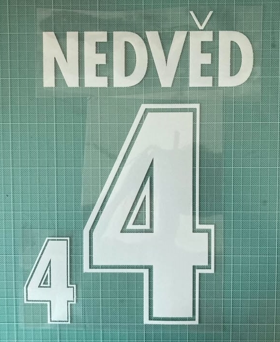 1998-2001 チェコ代表 x ネドベド / NEDVED マーキング セット (H)拍卖