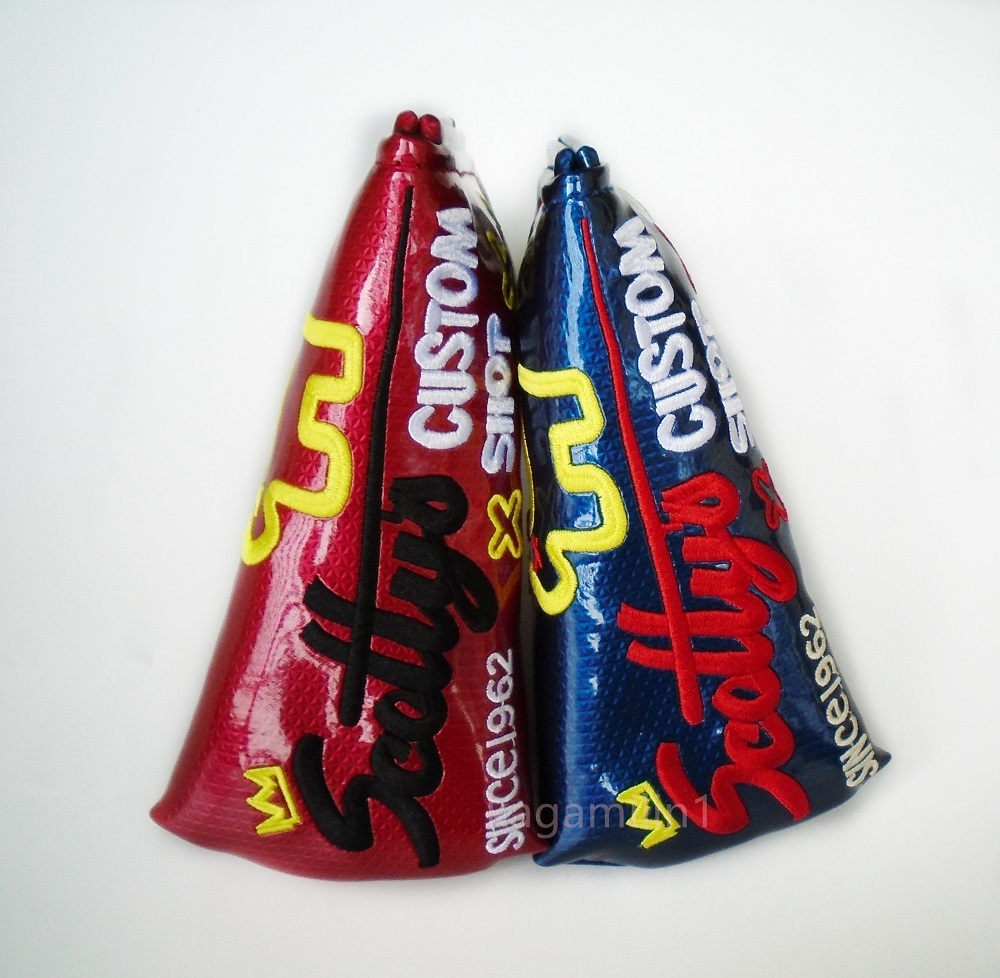 パターカバースコッティキャメロンツアーツアー支給 新作 磁石タイプ開閉 J-DOG 赤&青 2個セット拍卖