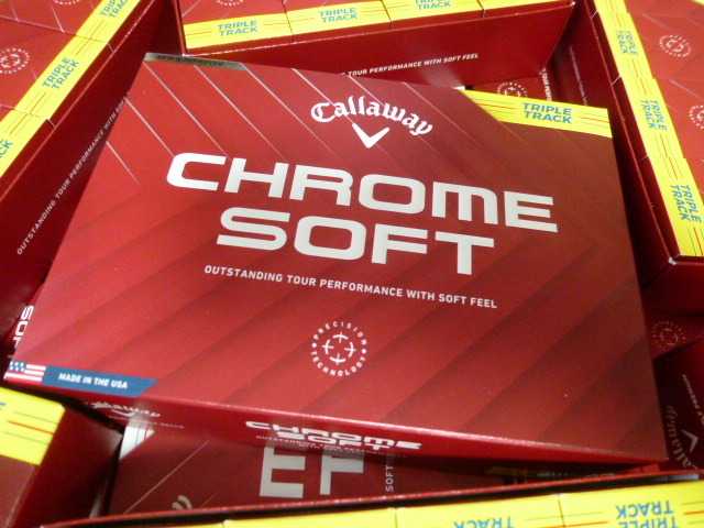 ◆2024年!最新/正規品◆キャロウェイ ゴルフ NEW クロムソフト TRIPLE TRACK/YE/1ダース/Callaway◆NEW CHROME SOFT◆拍卖