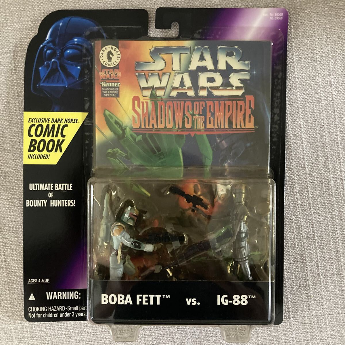 90'sビンテージ STAR WARSSHADOWSOF THEEMPIRE2パックボバ.フエットvsIGー88フィギュアハズブロージャパンKenner拍卖
