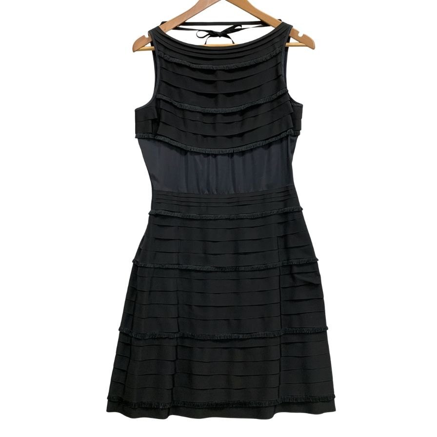 美品◆ワンピース フェンディ ドレープ ドレス フォーマル シルク100% レディース サイズ40 ブラック FENDI 【AFB27】拍卖