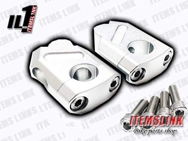 LK4-3SV 高品質 ハンドル/クランプ セットバック 黒 N-MAX マジェスティ125 マジェスティ/C/250 グランドマジェスティ400 TMAX 汎用拍卖