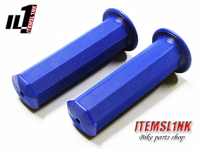 LK2-4BL 八角グリップ 青色 モンキー ゴリラ ダックス エイプ/50/100 モンキー125 JB02 グロム MSX125 JC/61/75 CB125JX拍卖