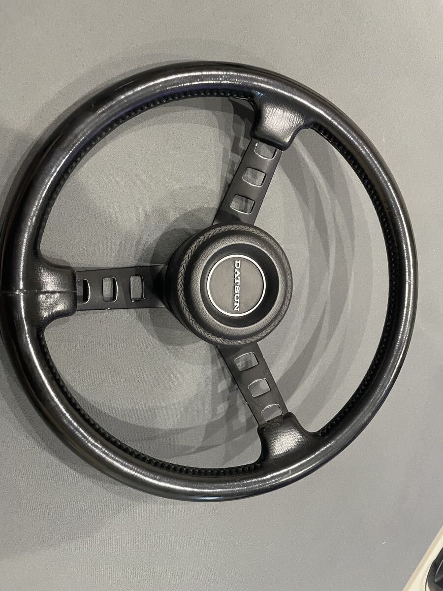 【送料無料】DATSUN ダットサン ステアリング ハンドル コンペハンドル スカイライン ハコスカ ケンメリ S30Z 拍卖