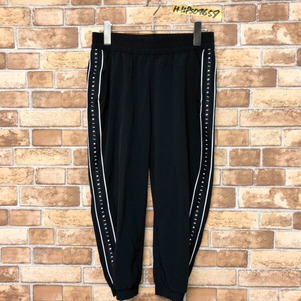 H&M SPORT エイチアンドエム レディース クロップド 七分丈 イージーパンツ EUR36 黒拍卖