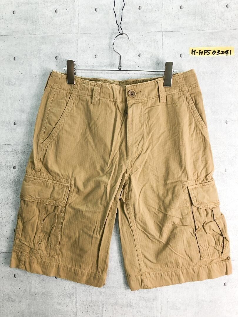 BANANA REPUBLICバナナリパブリック ヘリンボーンカーゴハーフパンツ拍卖
