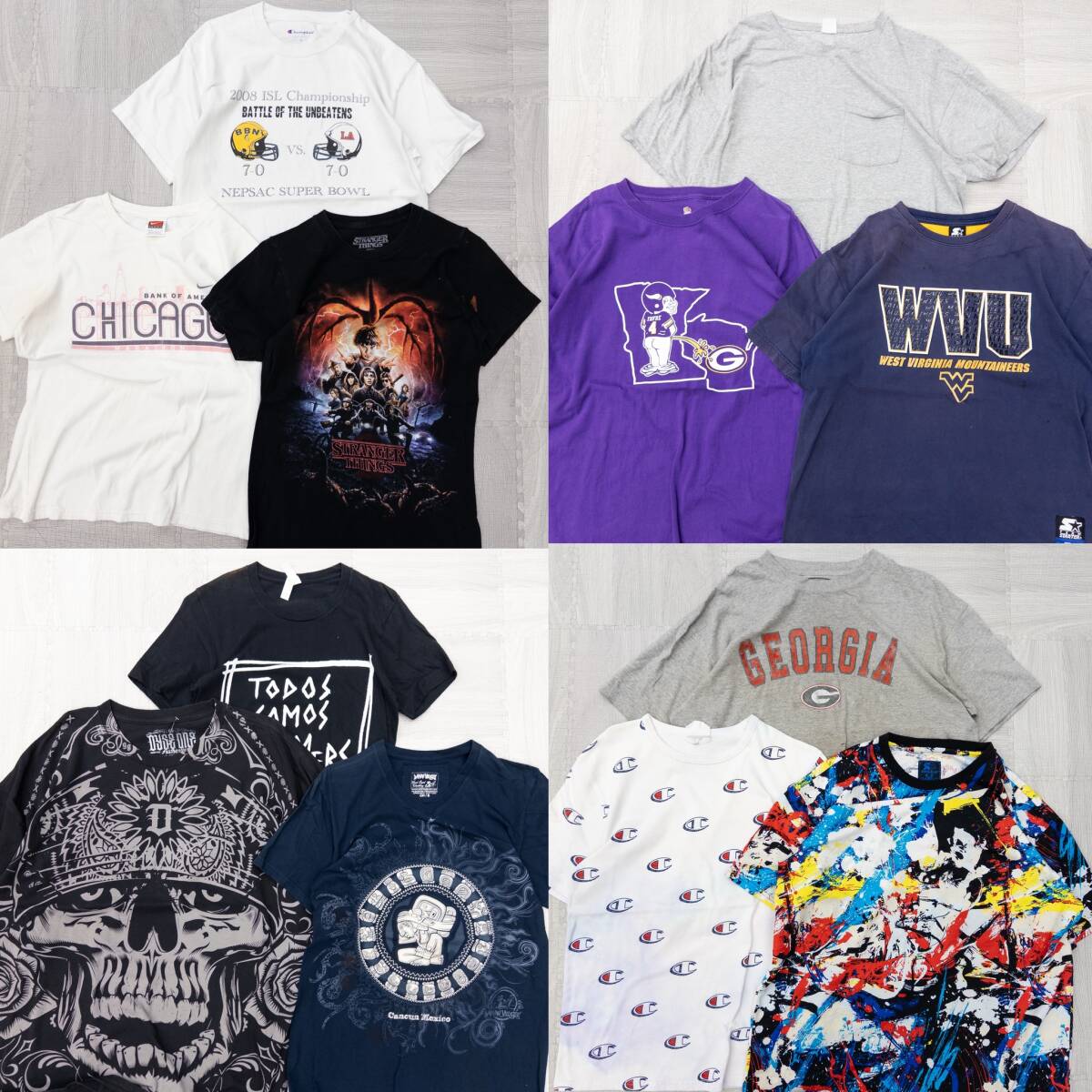 古着 現物まとめ売り 00's US半袖Tシャツ 12枚セット B品 アソート 洗濯済み 古着卸 0820013拍卖