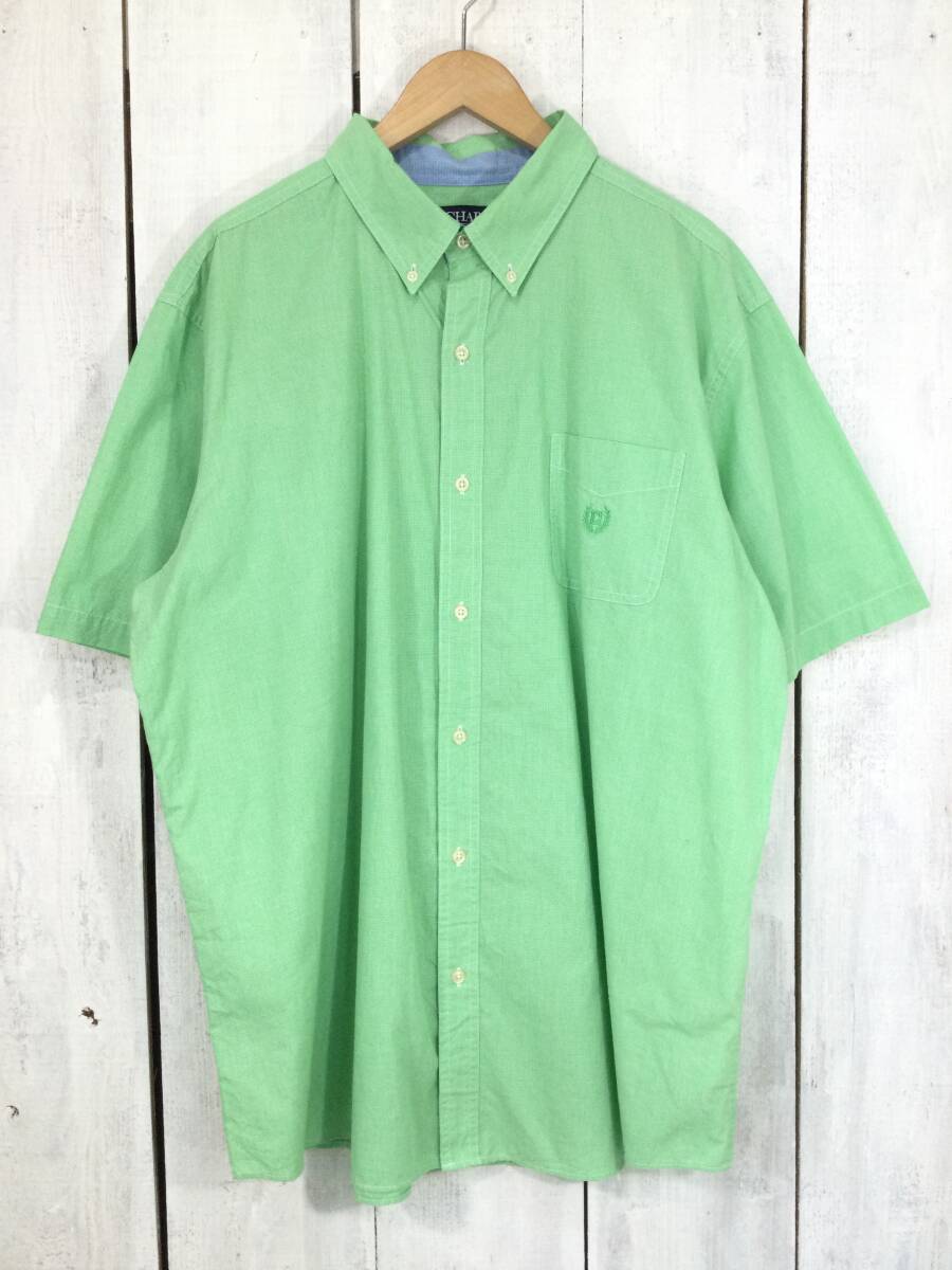 CHAPS チャップス コットン×ポリエステル 半袖シャツ チェックシャツ メンズXXL 大きめ 良品拍卖