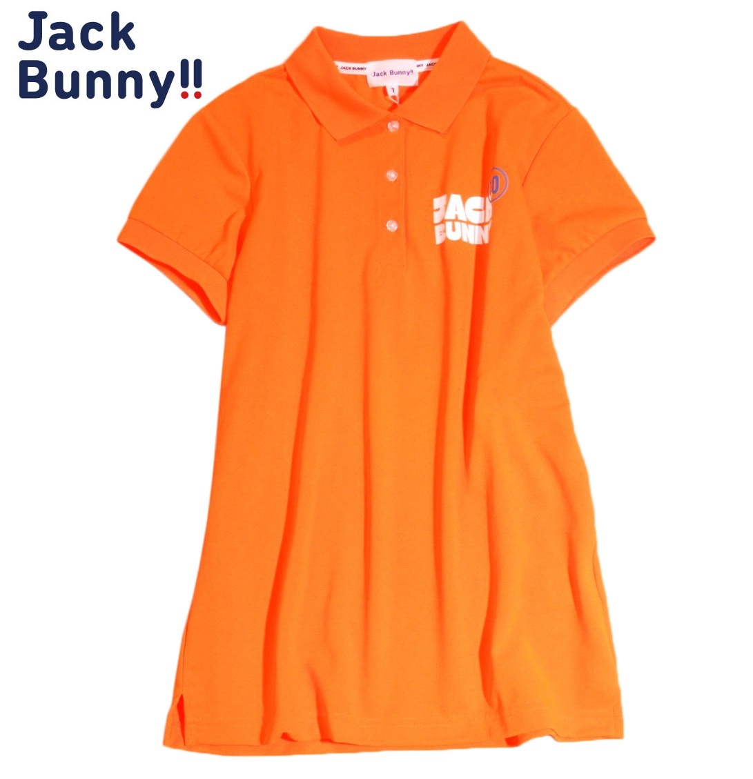 未使用 ジャックバニー Jack Bunny!! 快適☆ ZERO AQUA ロゴ入り ポロシャツ プルオーバー カットソー 1拍卖