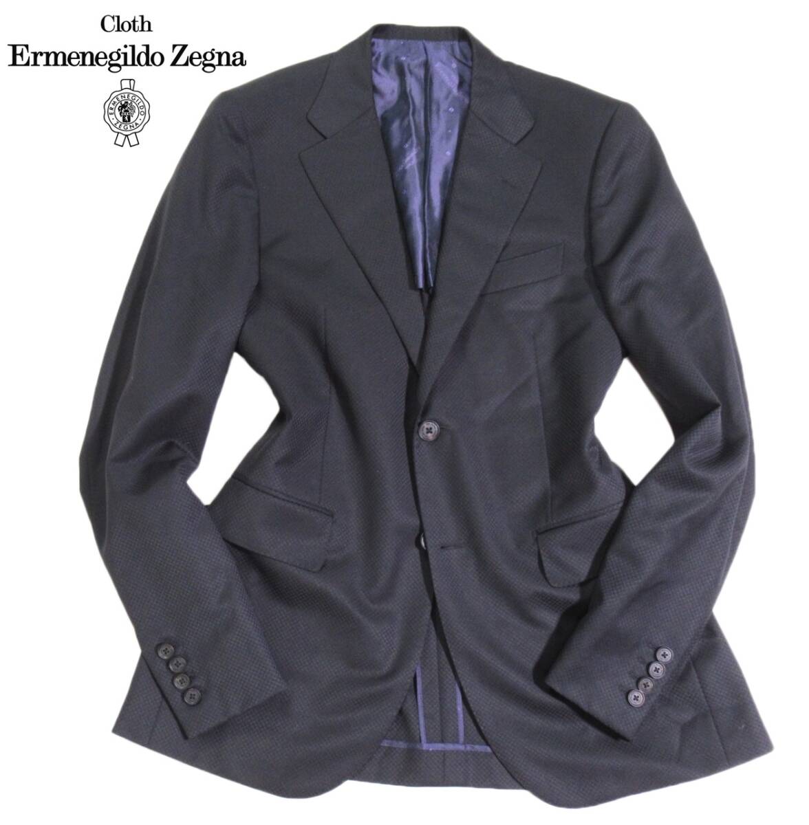 エルメネジルドゼニア Ermenegildo Zegna 上質◆ スーパーファインウール 2B シングル ジャケット M相当拍卖