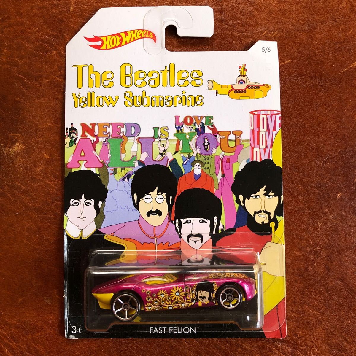 hotwheels THE Beatles yellow submarine FAST FELION拍卖