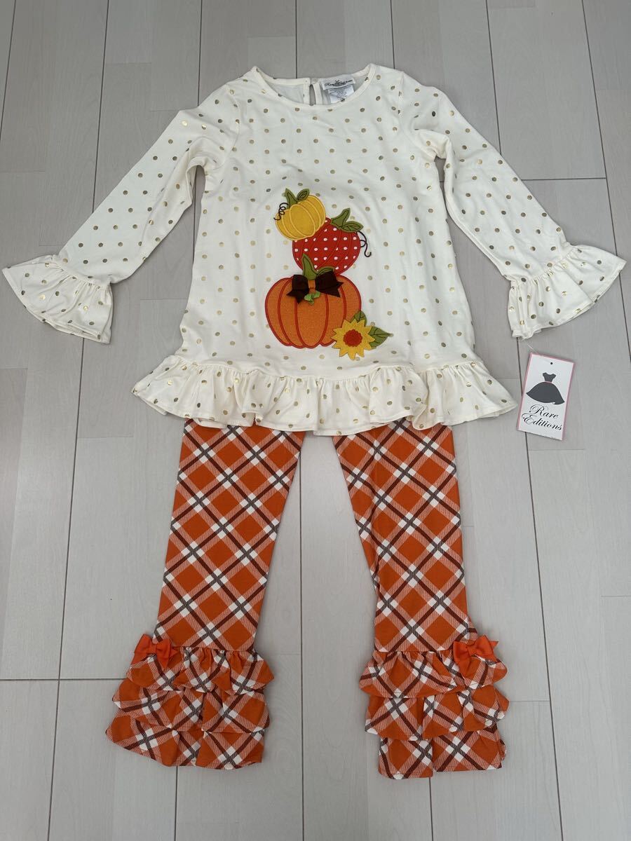 ★送料無料 Raxe Editions kids パンプキンセットアップ size8 130-140㎝拍卖
