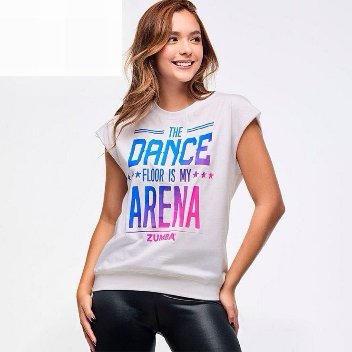 【正規品・新品】S★ZUMBA・ズンバ★ Tシャツ 白拍卖
