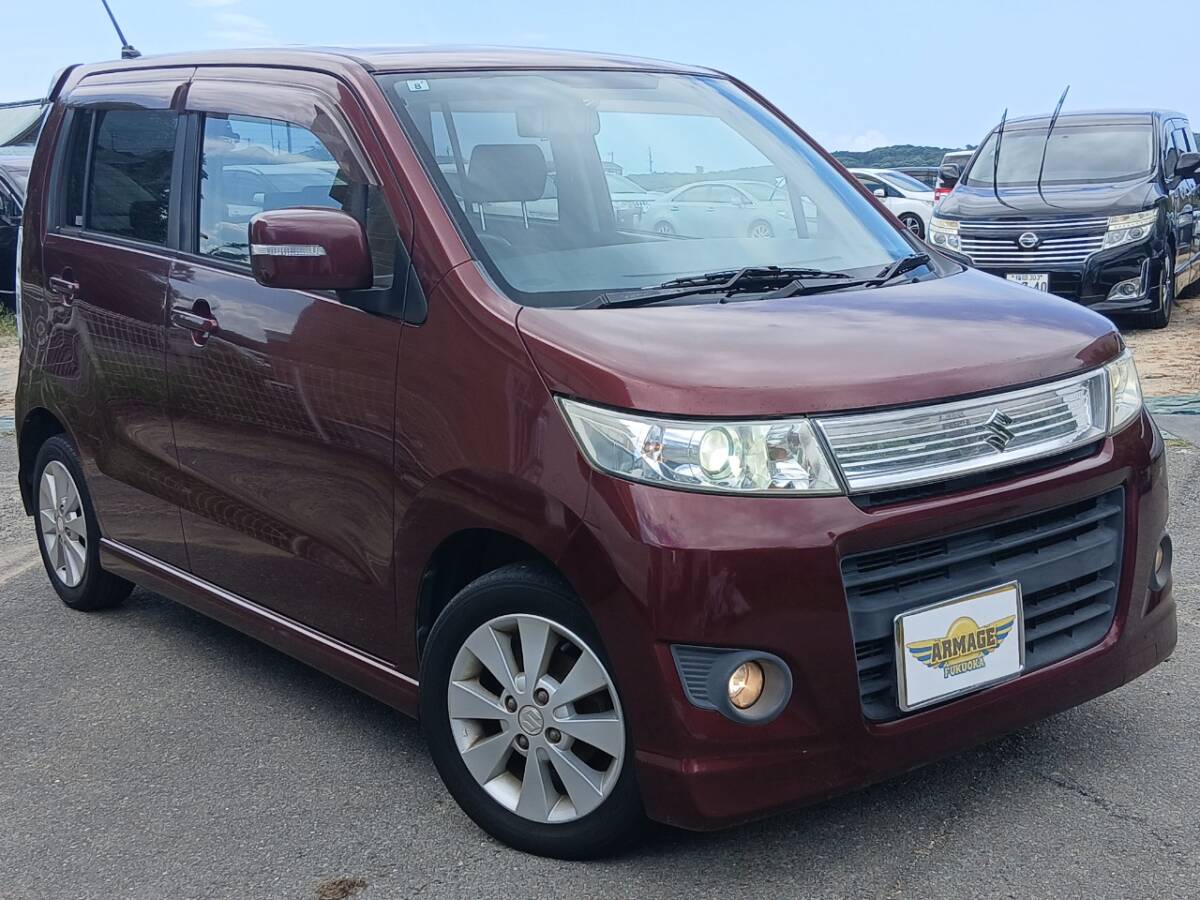 ※九州・福岡発※ワゴンRスティングレー*T*ターボ*車検8年8月*社外ナビ*DTV*Bluetooth*Bカメラ*ETC*スマートキー*HIDライト*純正AW*拍卖