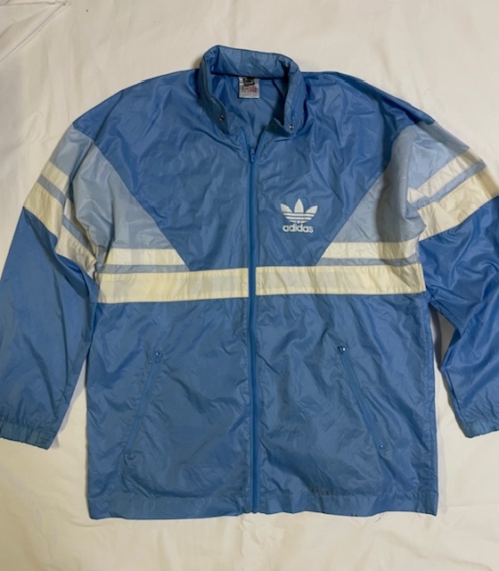 90年ヴィンテージ アディダスADIDAS ナイロンジャケット レアカラー サイズ L相当 ウインドブレーカー ブルゾン ジャンパー拍卖