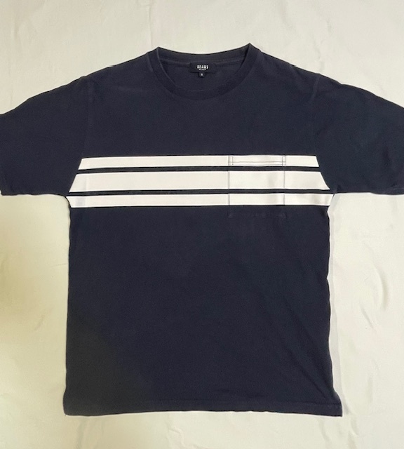 ビームスハート BEAMS HEART Tシャツ サイズS 黒 丸首拍卖