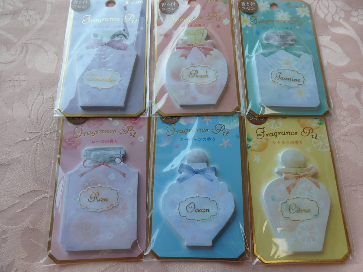 Fragrance Pit ** 香水瓶 ** 6種類 香り付きフセン♪拍卖