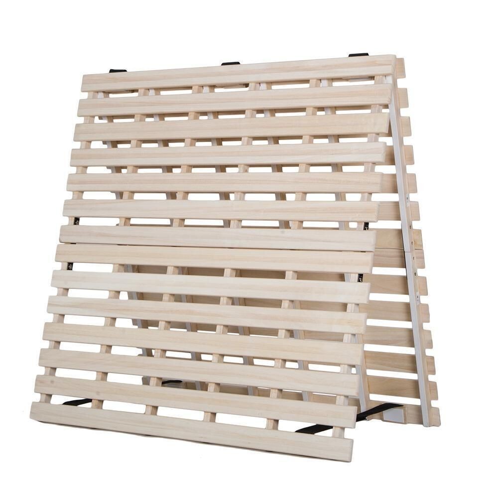 すのこベッド折りたたみ折りたたみベッド 二つ折り天然桐すのこベッド【シングル】 21091拍卖