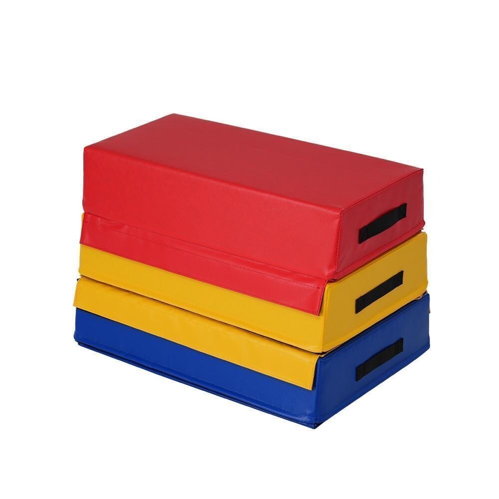 跳び箱 ソフト飛び箱 とび箱 ジョイント式とびばこ子供運動 自宅家庭用3段セット 648892拍卖