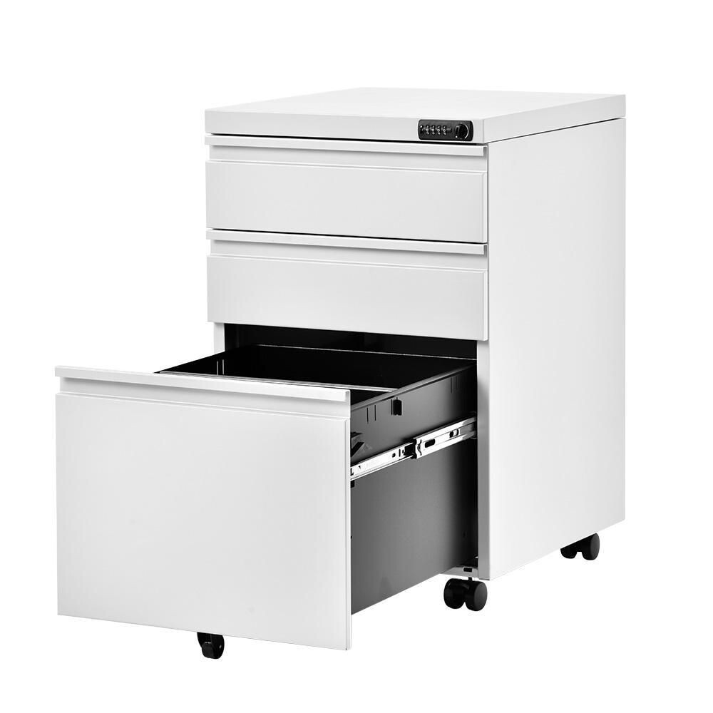 デスクワゴン サイドワゴン ラック ダイヤル錠 キャスター付き 脇机 オフィス 18204拍卖