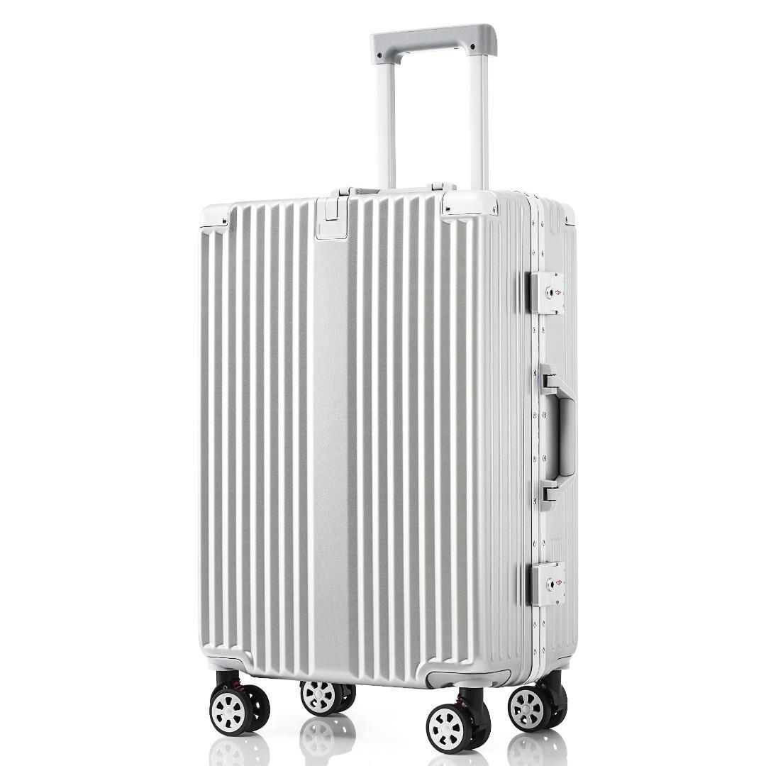 スーツケース Lサイズ フレームタイプ アルミ USBポート付き カップホルダー 763328拍卖