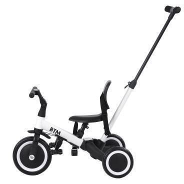 三輪車 足けりバイク 一台4役 ベビーカー かじとり 手押し棒付 子供用三輪車 331859拍卖