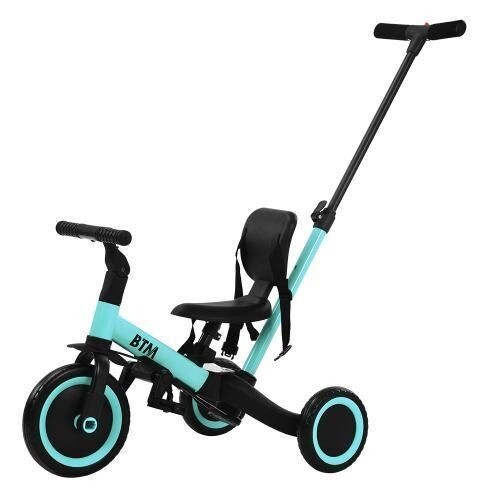 子供用三輪車 ピンク4in1三輪車のりもの 押し棒付き 自転車 おもちゃ乗用玩具 330994拍卖