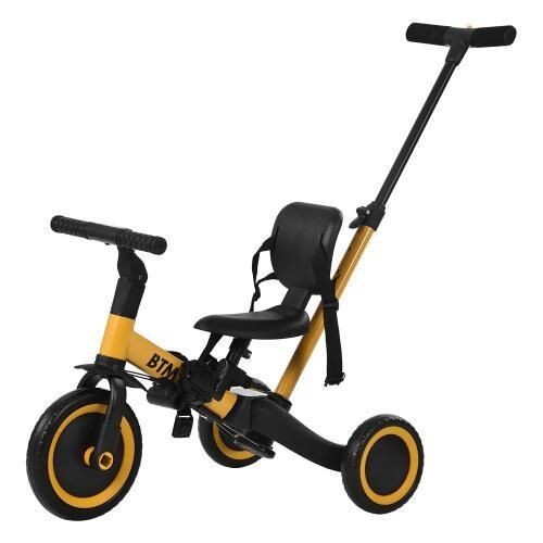 子供用三輪車 ピンク4in1三輪車のりもの 押し棒付き 自転車 おもちゃ乗用玩具 330992拍卖