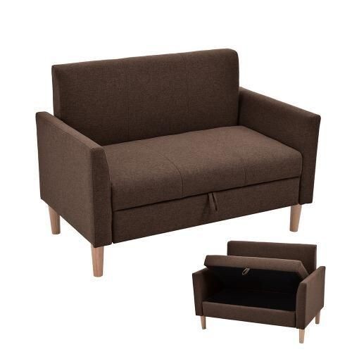 ソファー ソファ 2人掛けソファ 大容量収納付き コンパクト 取り外し脚 北欧 487234拍卖