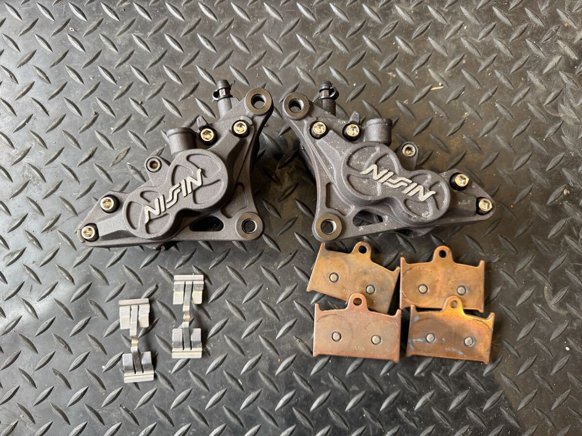 NISSIN フロントブレーキキャリパー 90mmピッチ カシマコートピストン交換済み zrx1200やzx-9rなどに アドバンテージ GSF1200 拍卖