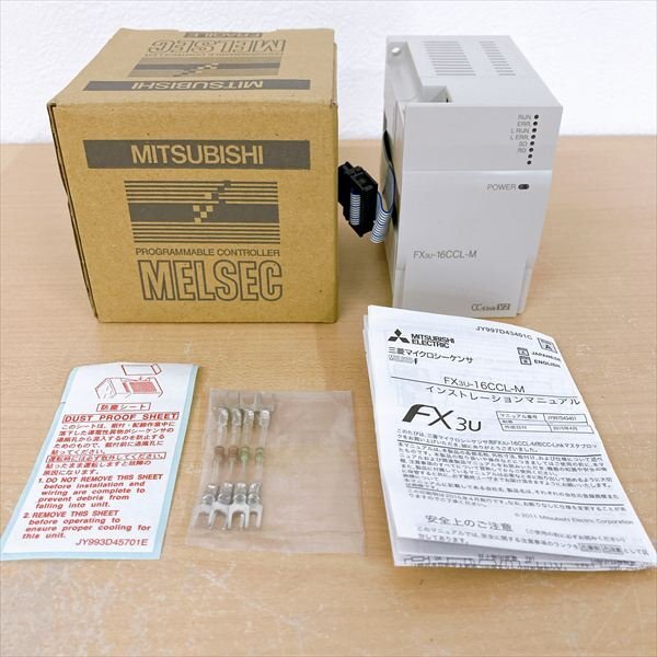 296*MITSUBISHI 三菱マイクロシーケンサ FX3U-16CCL-M 2015年製【長期保管未使用品】拍卖
