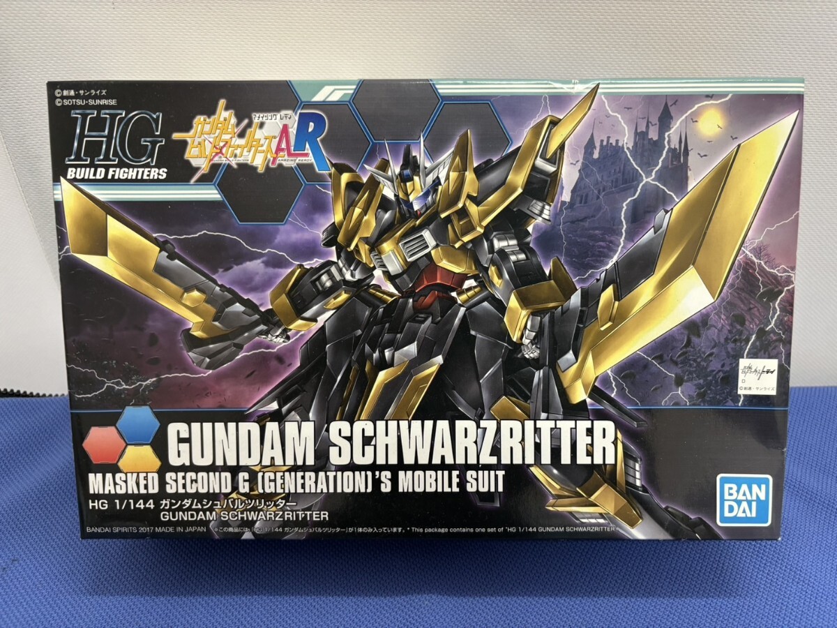500☆ ガンダムシュバルツリッター /HG 1/144 ガンダムビルドファイターズAR/ プラモデル/新品未使用拍卖