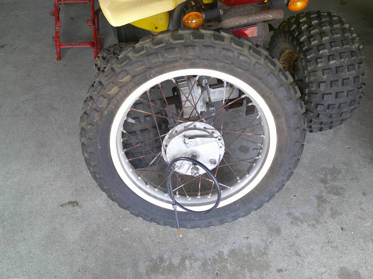 TW200 フロントホイール、タイヤ付き、中古拍卖