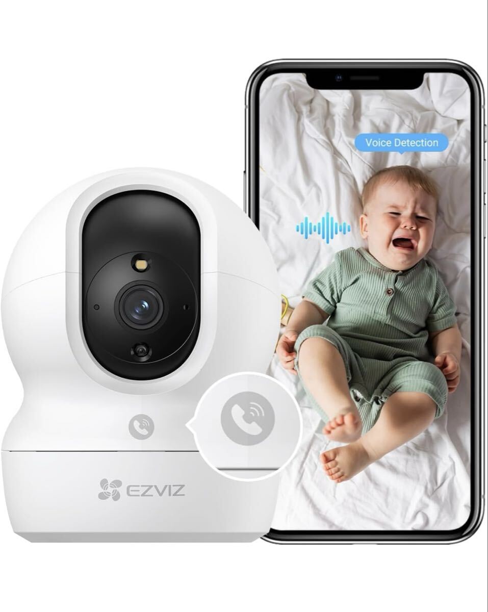 室内 防犯カメラ スマホ・iPhone対応 ペットカメラ ノイズ検知 自動追尾 1タッチ通話 見守りカメラ Alexa拍卖