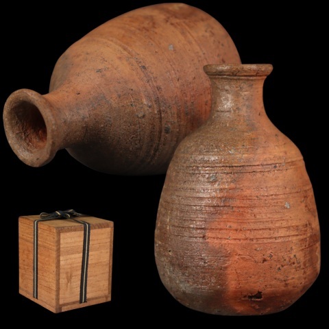 コレクター品 古備前 桃山~江戸初期 窯変 小徳利 A571拍卖