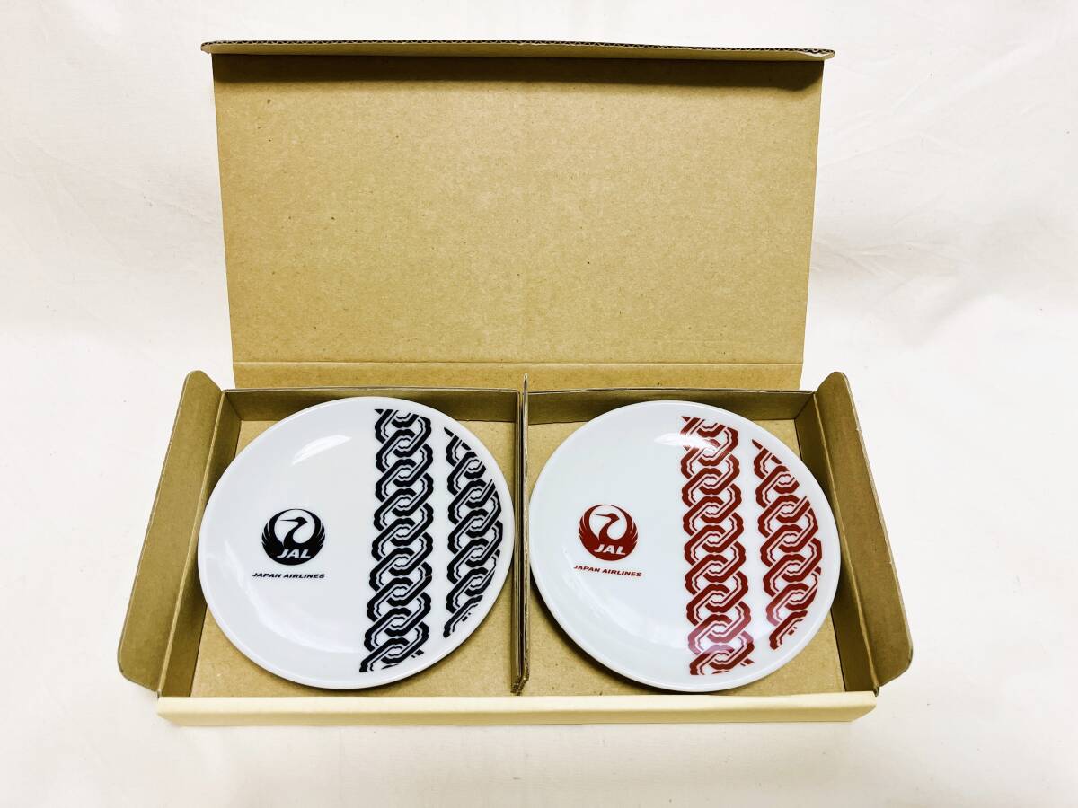 JAL(日本航空)★豆皿2枚セット はっぴ柄拍卖