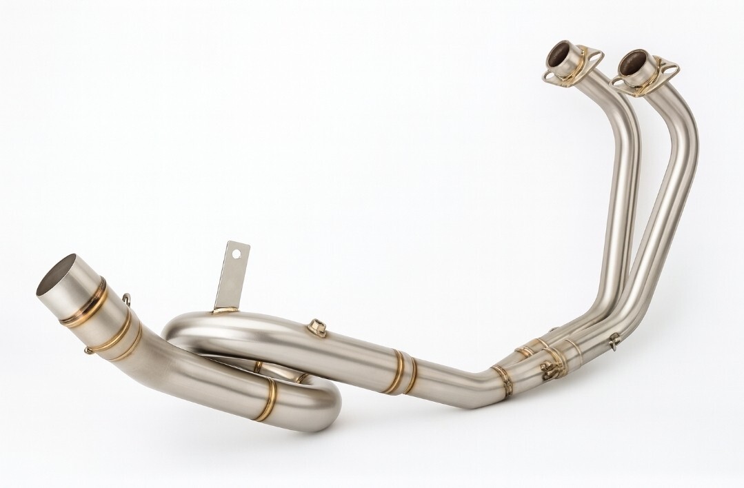 ③ヤマハ YZF R-25 フルエキ化 エキゾーストパイプ チタンカラー R25マフラー サイレンサー スリップオン カウル 拍卖