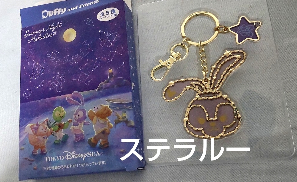 ダッフィー サマーナイトメロディー キーチェーン キーホルダー ステラルー ウェアスマイルズ ディズニー拍卖