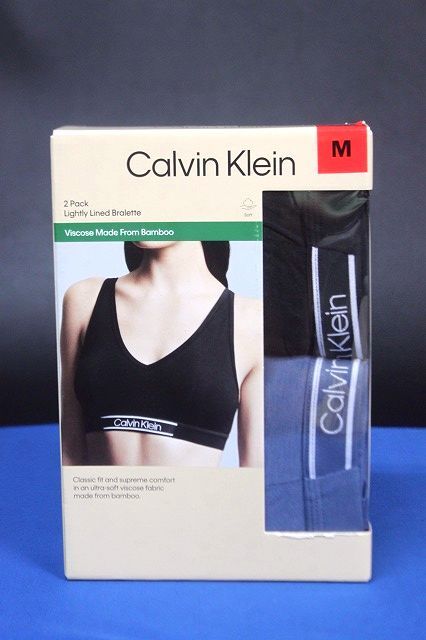 カルバンクライン レディース スポーツブラ 2枚セット サイズM Calvin Klein BAMBOO BRALETTE★送料600円拍卖