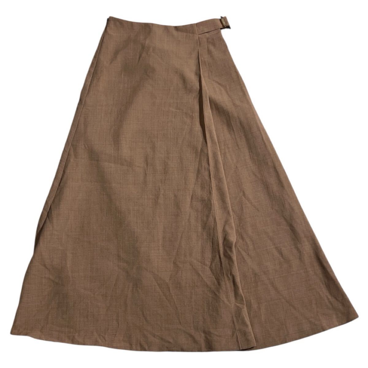 ■ nano universe ナノユニバース ■ ロング フレアスカート くすみピンク F拍卖