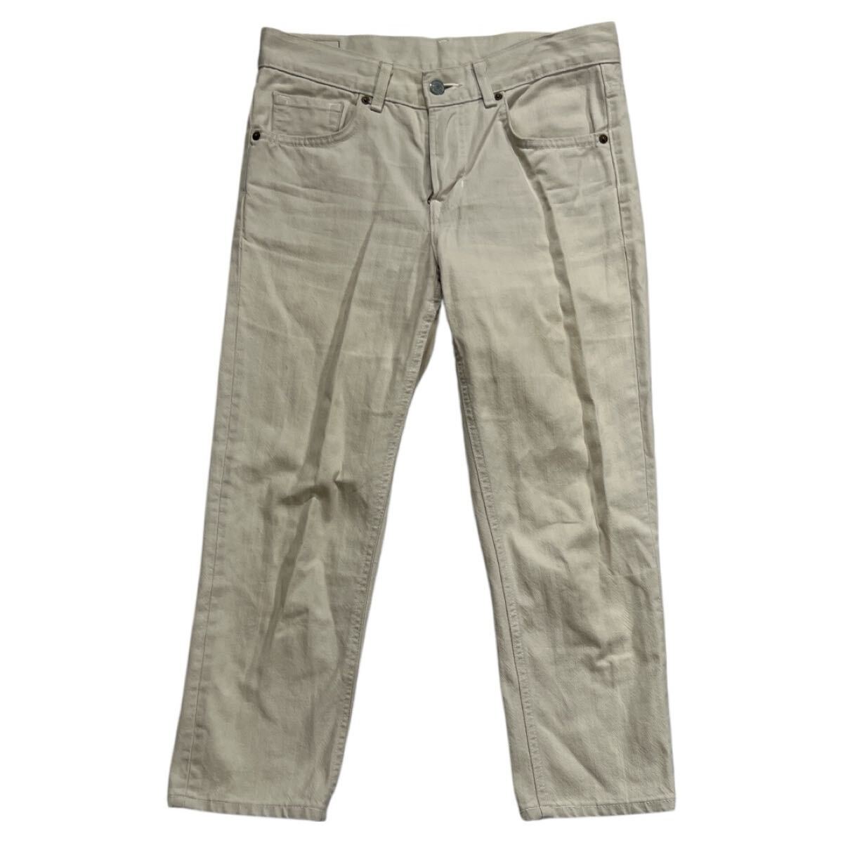 10周年コラボ ■ MHL MARGARET HOWELL×EDWIN マーガレットハウエル×エドウィン ■ シンチバックベルト カラーパンツ 29×24拍卖