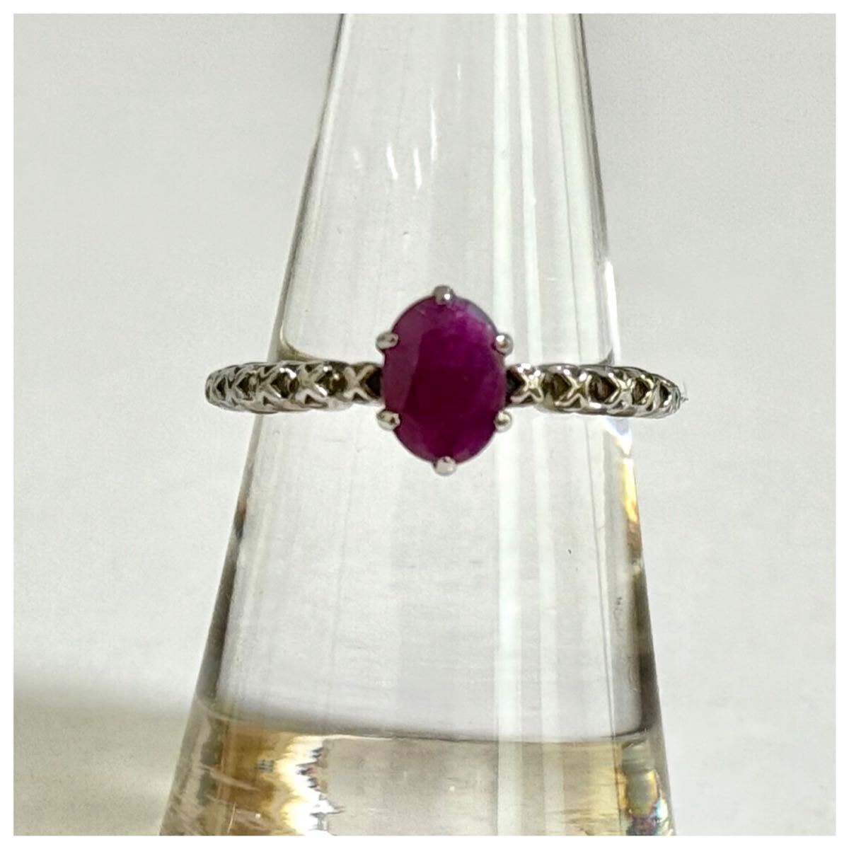 MDI シルバー925 sterling スターリング ルビー リング 指輪 ドイツ製拍卖
