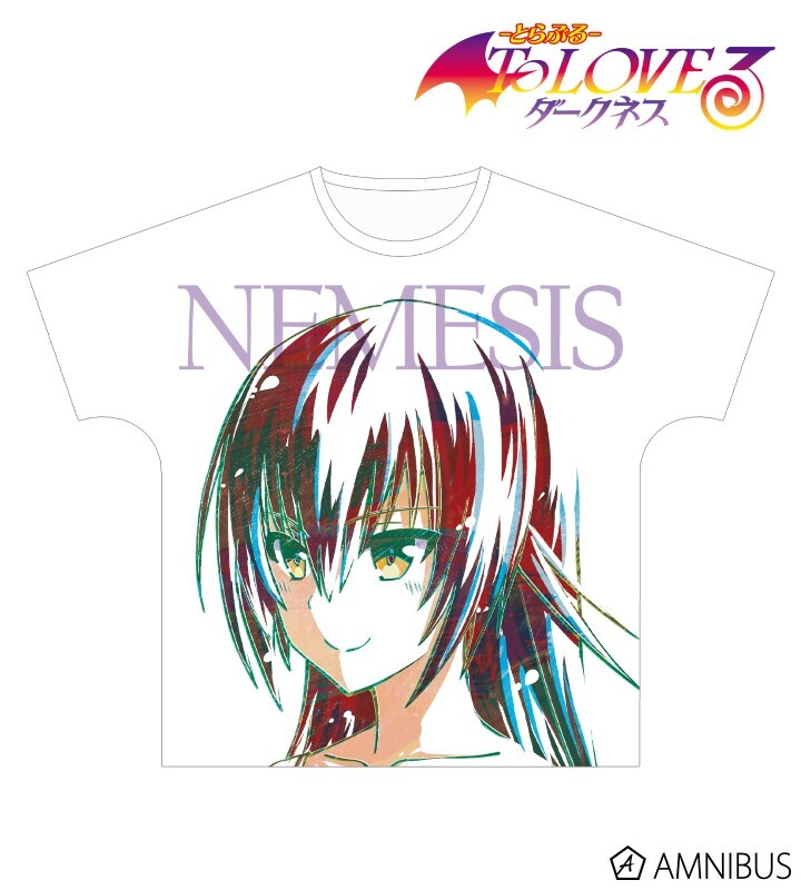 ToLOVEる ダークネス Ani-Art フルグラフィック Tシャツ Unisex Sサイズ 丸首 半袖 白 ホワイト マスター・ネメシス 未使用品 袋傷みあり拍卖