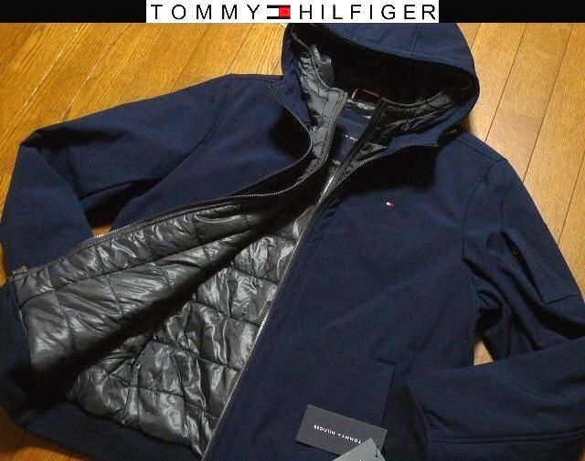 XXL日本サイズ位★セール送無料★新品トミーヒルフィガーUSA限定3層レイヤー4方向伸縮 耐風耐水ダウンジャケット同機能DOWN ALTERATIVE拍卖