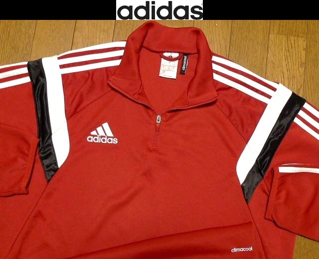 XL日本サイズ位★セール送無料★超希少 アディダスUSA限定3本ライン 4方向伸縮ストレッチトップ ジャージトップ ジャケットclimacool 拍卖