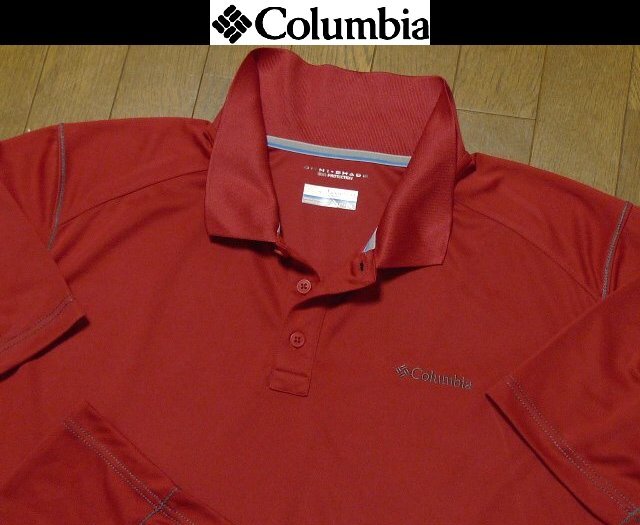 6L 5XL 7L 6XL日本サイズ位【セール!送料無料】超希少 コロンビア USA限定モデル1点物 美品 速乾除湿 高機能 4方向伸縮 ポロシャツ拍卖