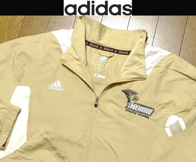 3L-4L・2XL-3XL日本サイズ位【セール!送料無料】超希少 アディダス USA限定モデル1点物 美品 特注刺繍 防風 ジャケット拍卖