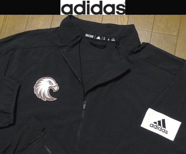8L-9L・7XL-8XL日本サイズ位【セール!送料無料】超希少 アディダス USA限定モデル1点物 美品 特注 防風撥水 ジャケット拍卖